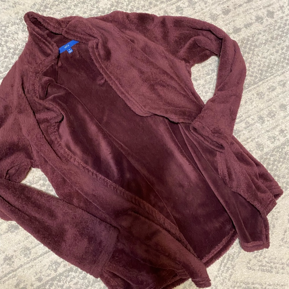 Sherpa Open Front Sweater - image 2